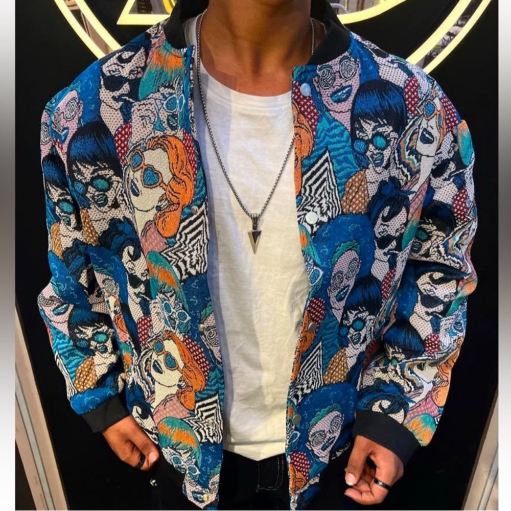 Multi-Face Bomber Jacket